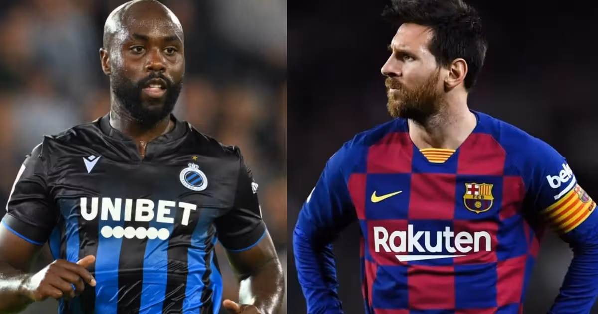 Éder Álvarez Balanta y Lionel Messi