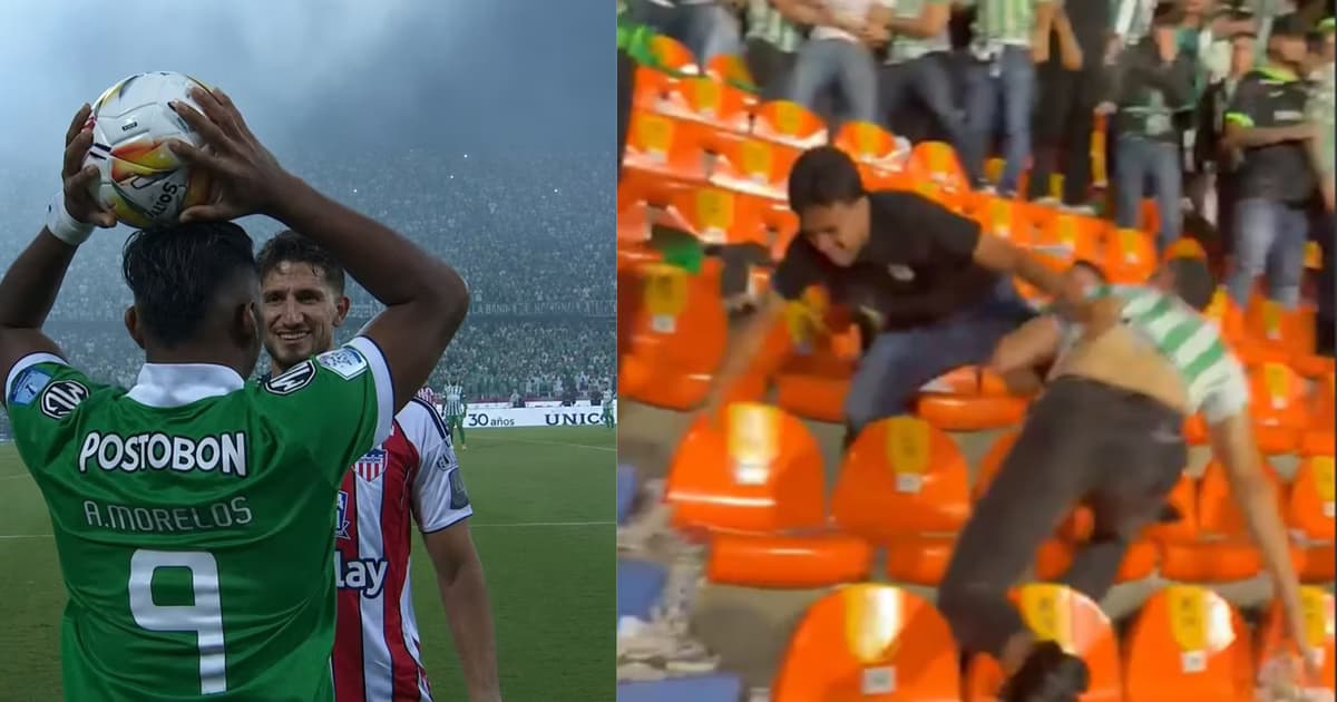 Violencia en el Atanasio en la final de Junior Nacional