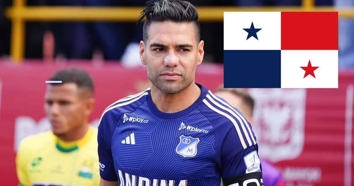 Radamel Falcao con la camiseta de Millonarios