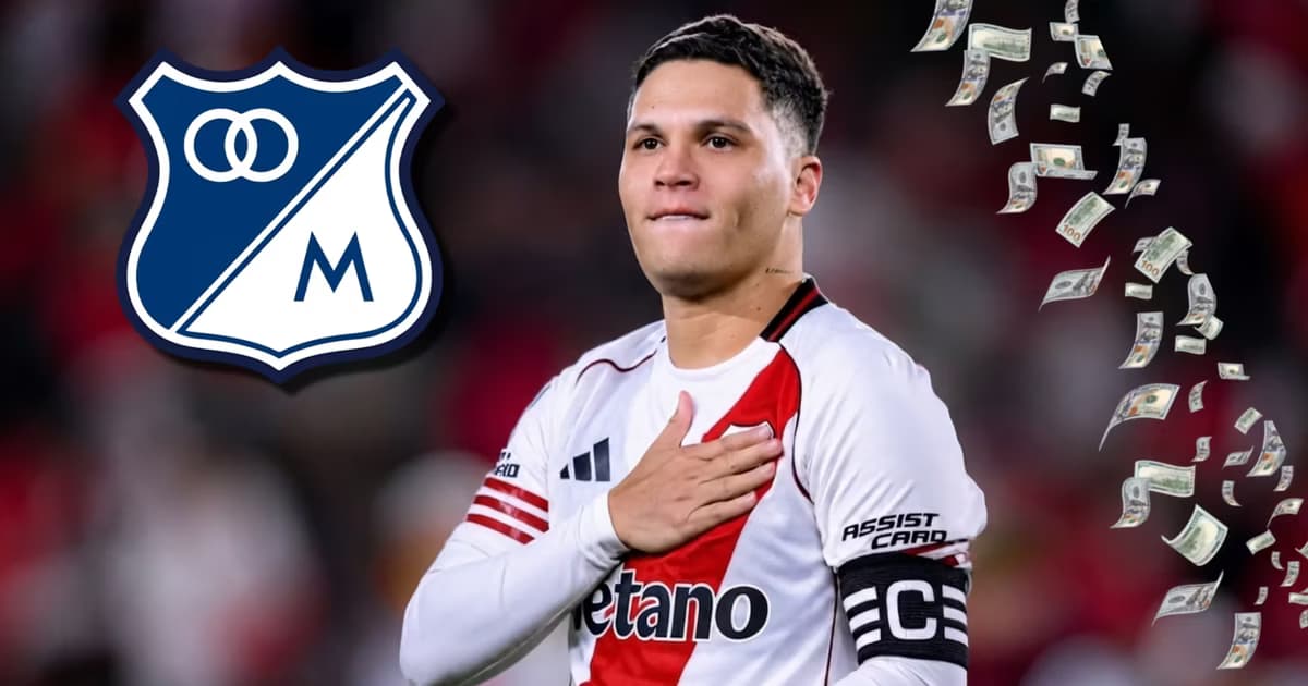 Juanfer Quintero como capitán de River Plate