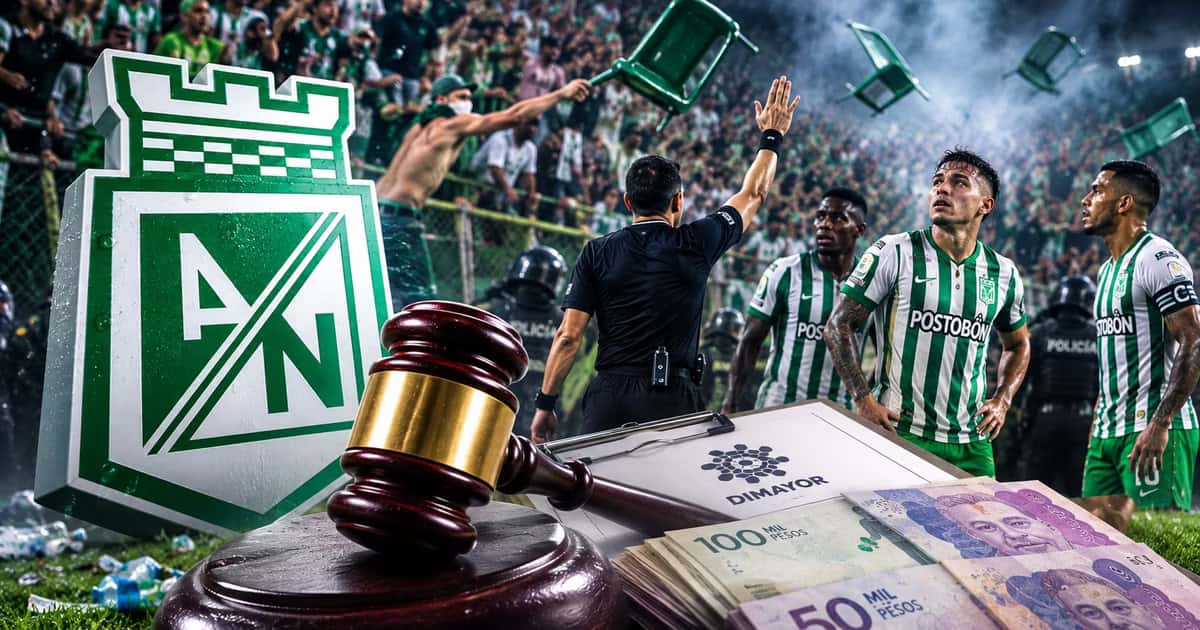Atlético Nacional enfrentaría una multa por los desmanes