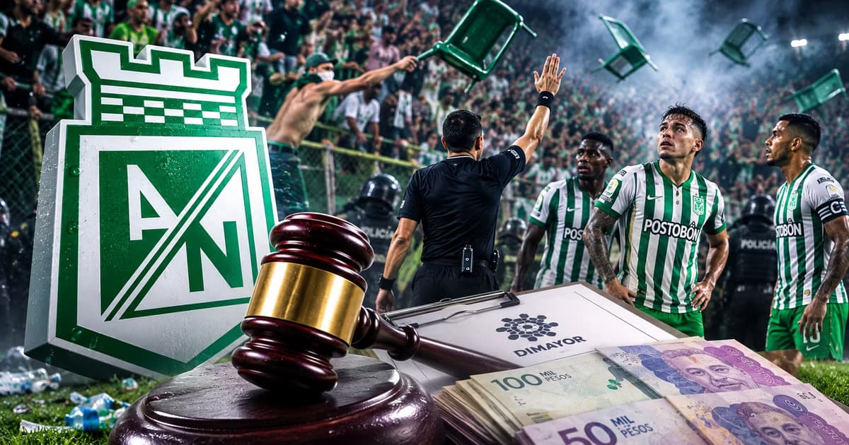 Atlético Nacional enfrentaría una multa por los desmanes
