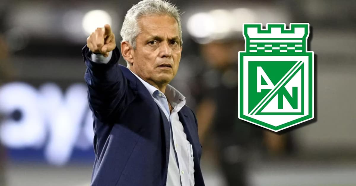 Reinaldo Rueda y el escudo de Atlético Nacional