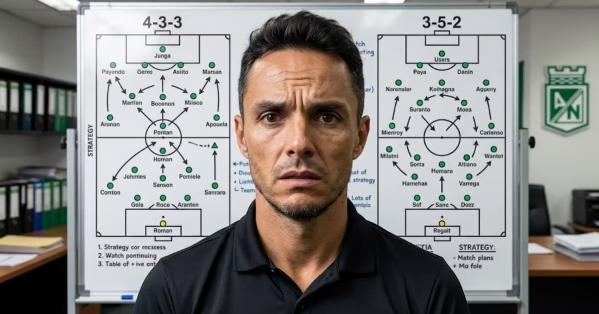 Lucas González cambia el plan de Nacional ante las bajas de Chicho Arango y Morelos