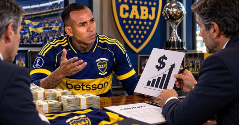 Sebastián Villa podría pedirle a Boca un aumento de sueldo tras la Sudamericana