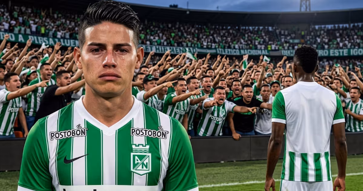 James Rodríguez falló ante Llaneros pero la afición de Atlético Nacional culpa a otro jugador