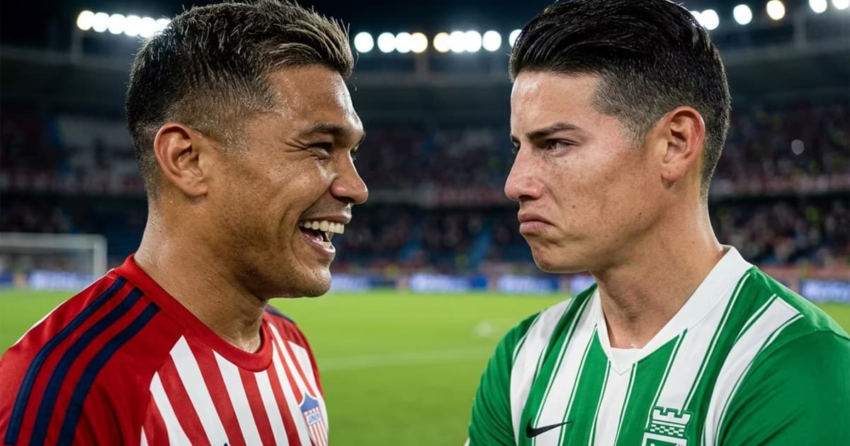 James Rodríguez y Teo Gutiérrez