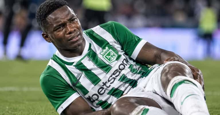 Néider Parra salió lesionado en la victoria 2-1 de Nacional sobre DIM: qué lesiones pudo sufrir