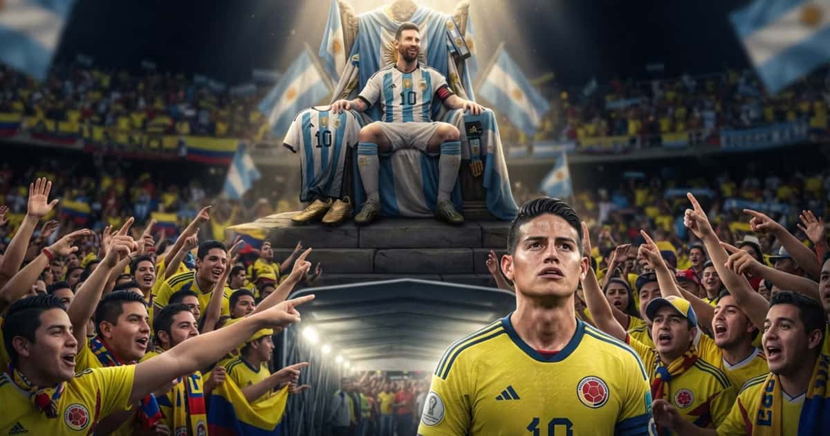 Lionel Messi y James Rodríguez
