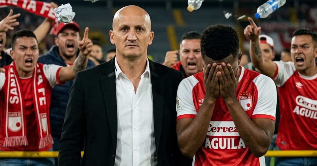 Repetto falló ante Deportivo Cali pero la hinchada de Santa Fe estalló contra Rodallega