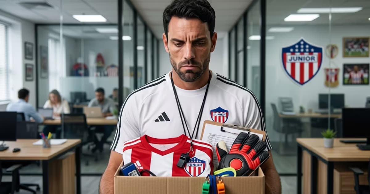 Junior evalúa dos entrenadores para reemplazar a Viera tras perder 3-1 ante Bucaramanga