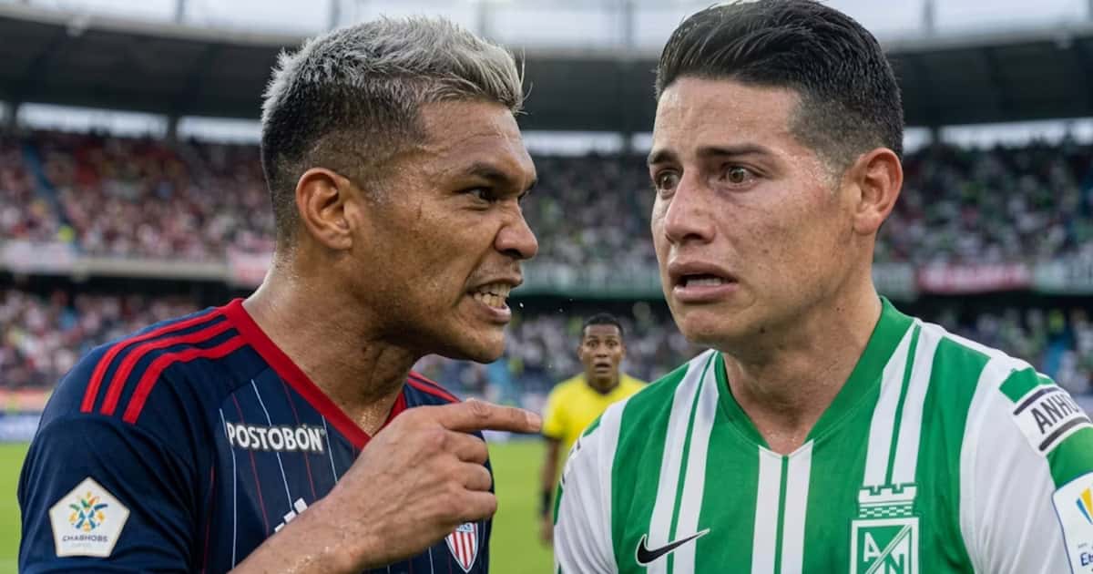 Revelan lo que le dijo Teófilo Gutiérrez a James Rodríguez en el Atlético Nacional vs Junior