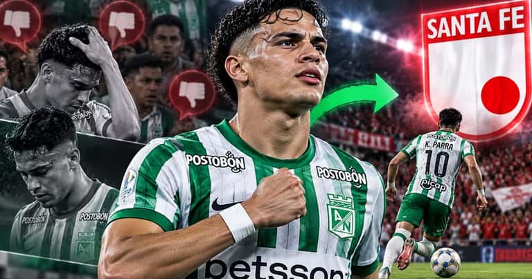 Kevin Parra busca reivindicarse ante Santa Fe tras las críticas en Atlético Nacional