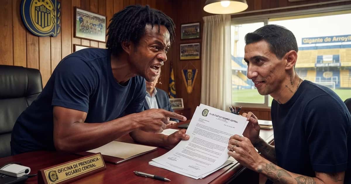 Juan Guillermo Cuadrado y Ángel Di María