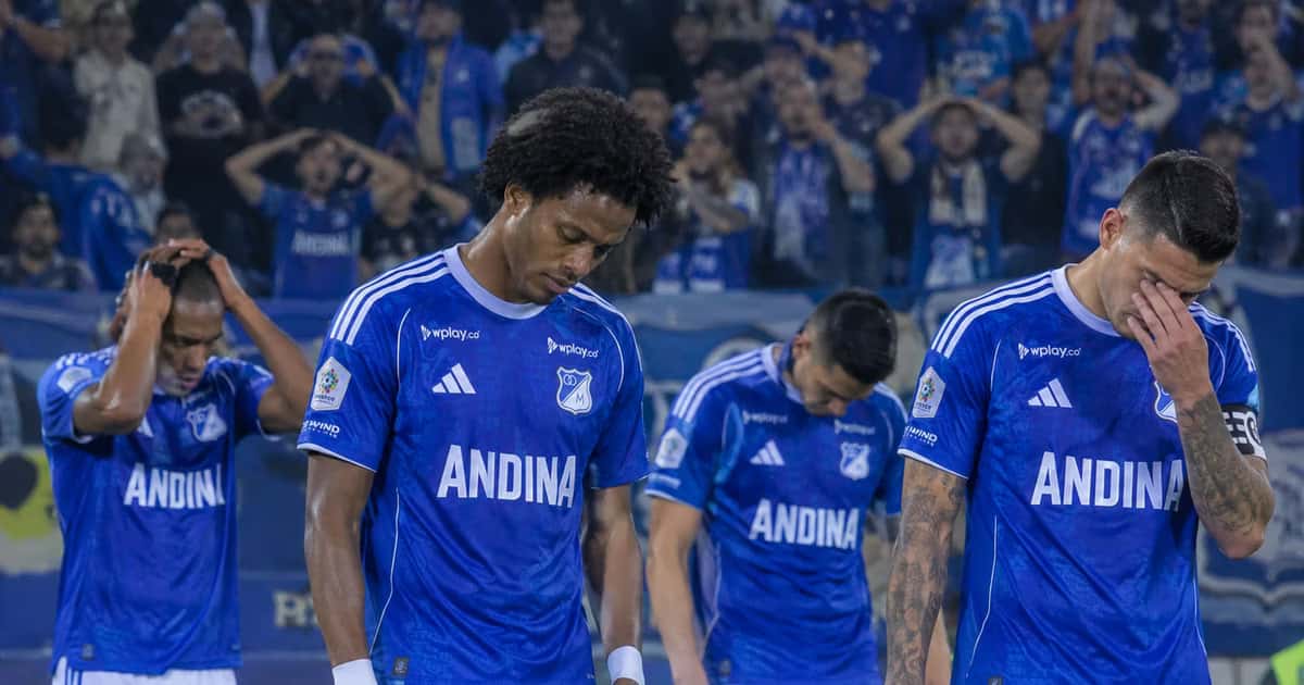 Hinchada de Millonarios mostró su frustración durante el empate 1-1 ante Fortaleza