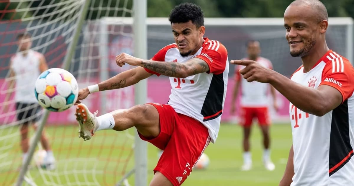Luis Díaz y Vincent Kompany