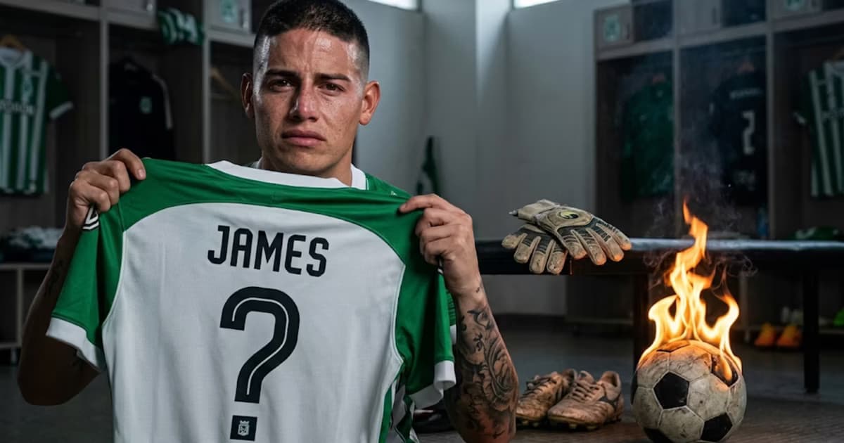 El desesperado plan de Atlético Nacional con James ante la falta de delanteros ante Tolima