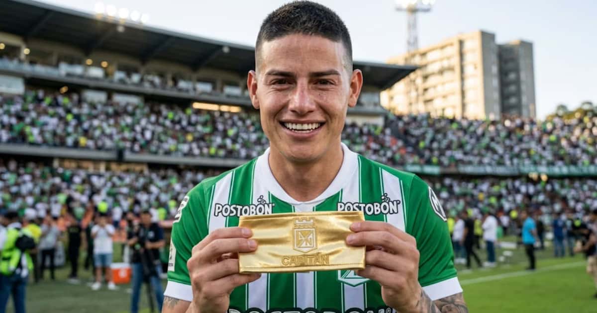 James Rodríguez será titular y asumirá la cinta de capitán en el partido ante Junior