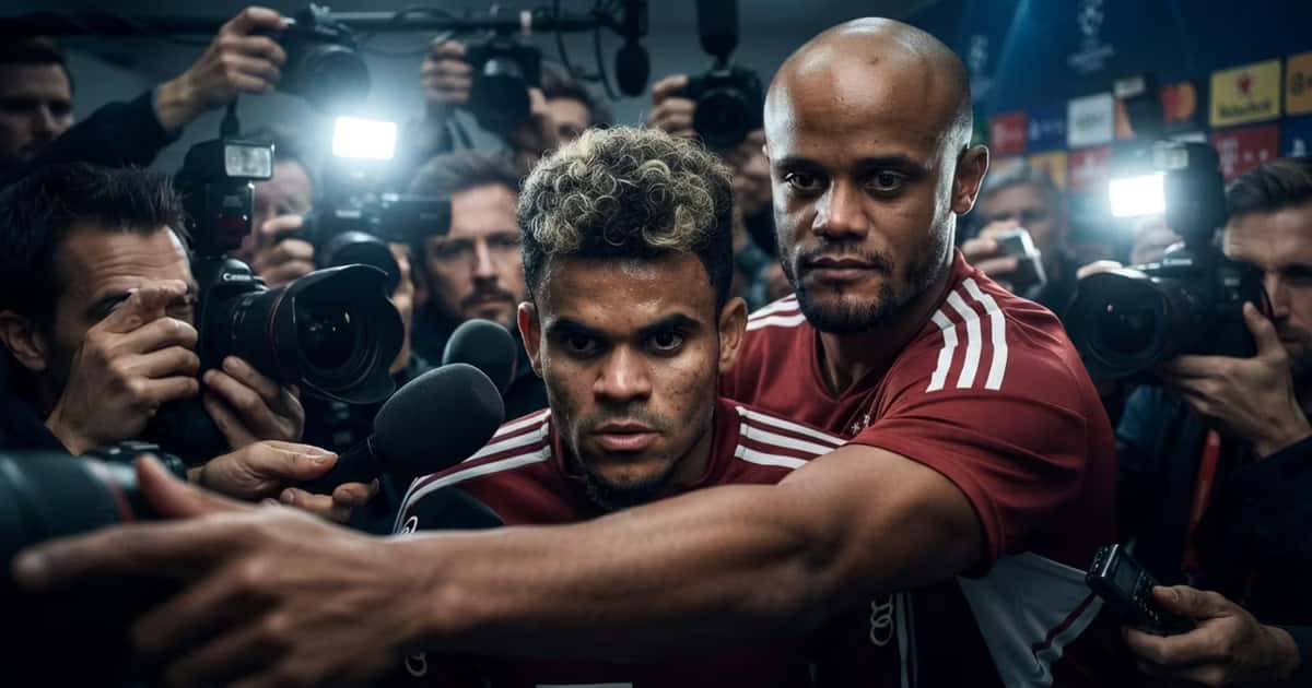 Kompany y Luis Díaz