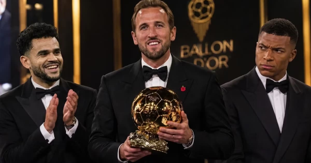 Harry Kane ganó el Balón de Oro, Luis Díaz fue de los primeros en felicitarlo y a Mbappé se le vio molestó