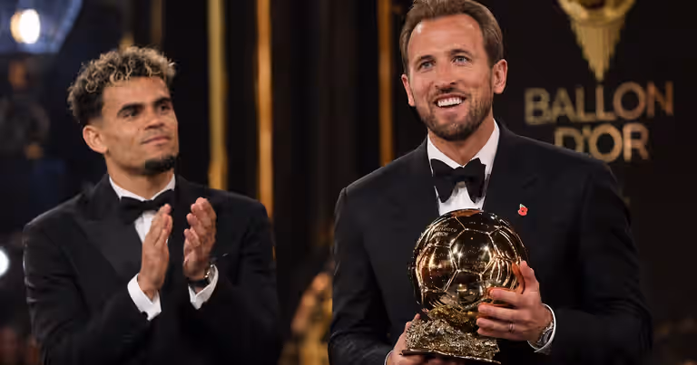 Harry Kane gana el Balón de Oro 2026 y lo festeja junto a Luis Díaz