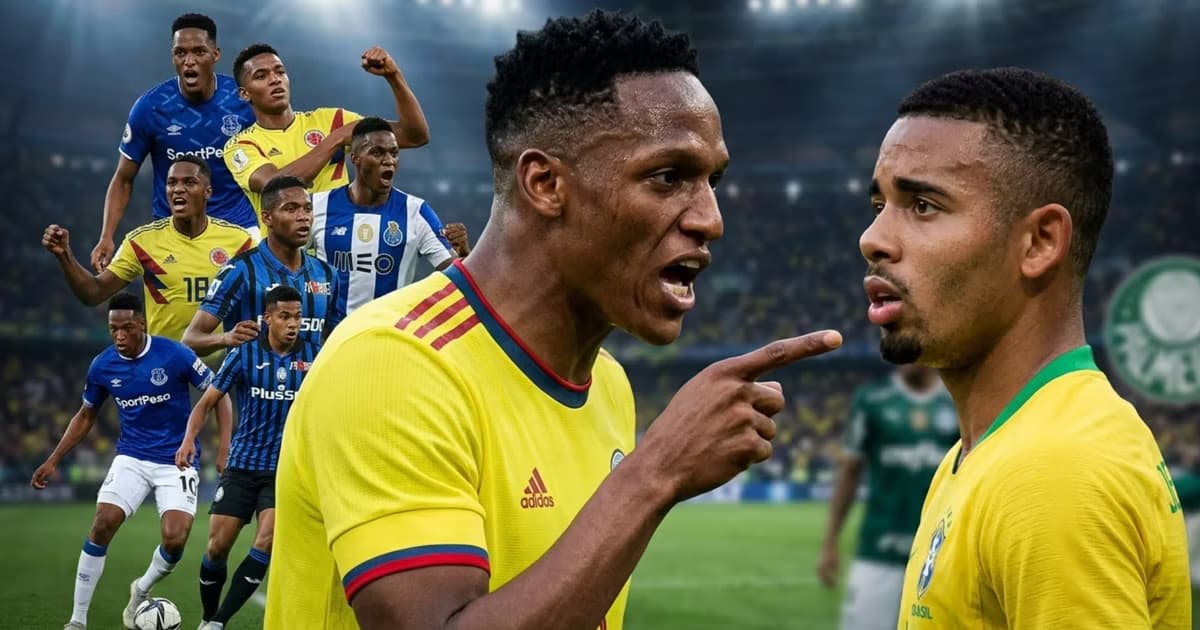 Yerry Mina y Gabriel Jesus
