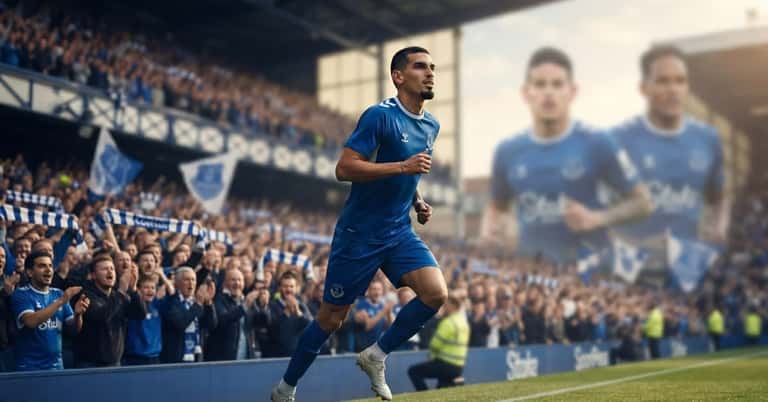 Hinchas del Everton se ilusionan con Daniel Muñoz y recuerdan el impacto colombiano que dejó James Rodríguez