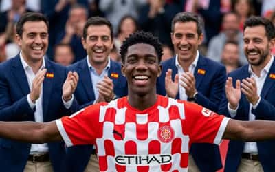 Yaser Asprilla volvió a marcar con Girona ante Tenerife y conquistó a la prensa española