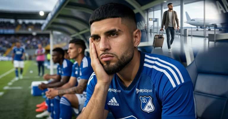 Ureña arrancó en la banca en el 1-1 de Millonarios ante Once Caldas y su futuro queda en duda