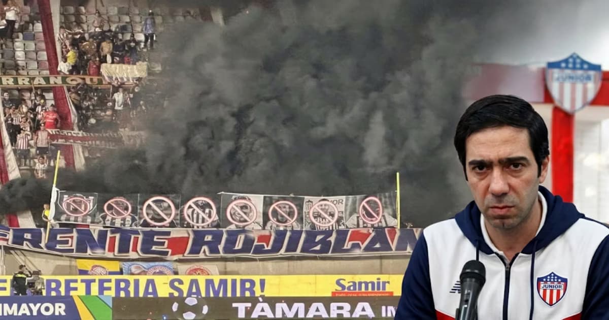 La protesta de la hinchada de Junior que podría costarle sanciones al club