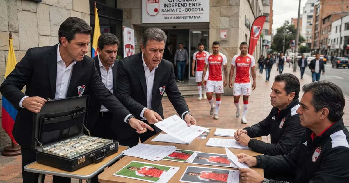 Directivos de River Plate en busca de jugadores de Santa Fe