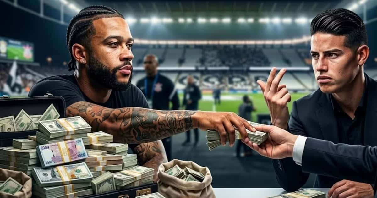 James Rodríguez y Memphis Depay