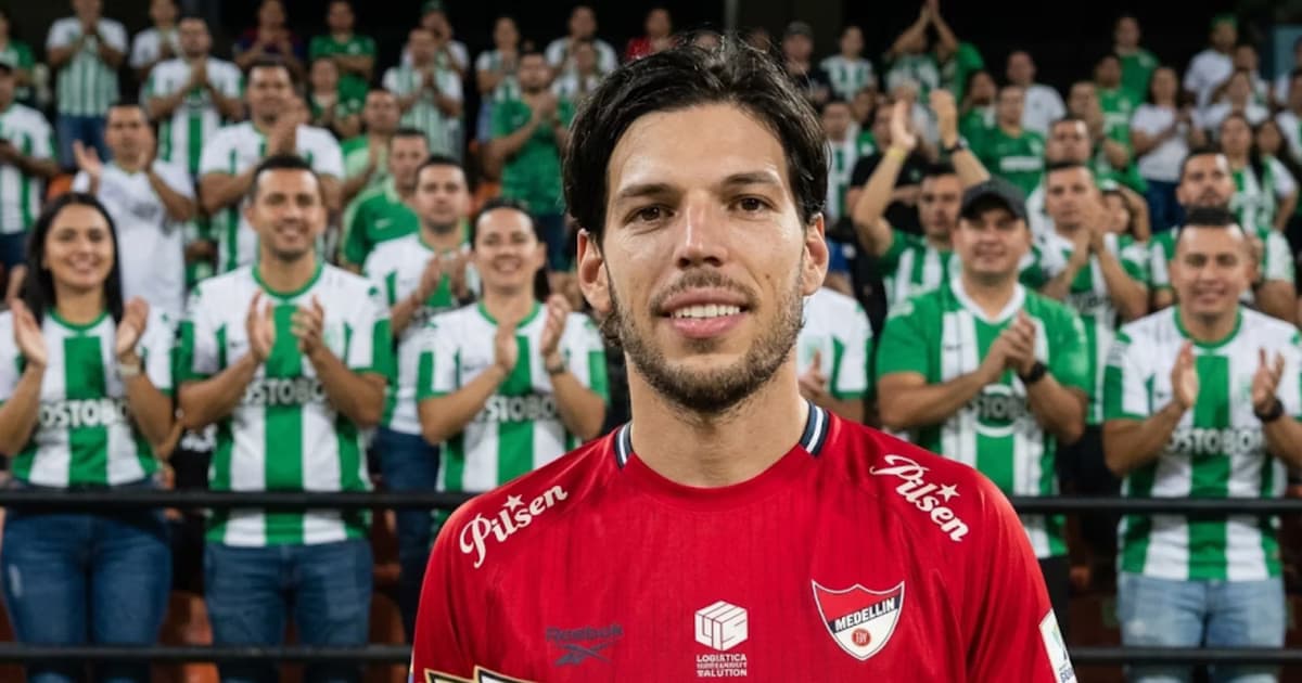 Hinchas de Atlético Nacional elogiaron a Martegani tras su doblete en la caída del DIM 3-2