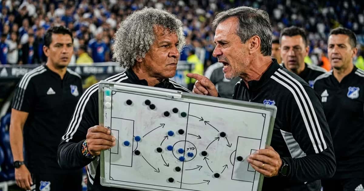 Alberto Gamero y Fabián Bustos
