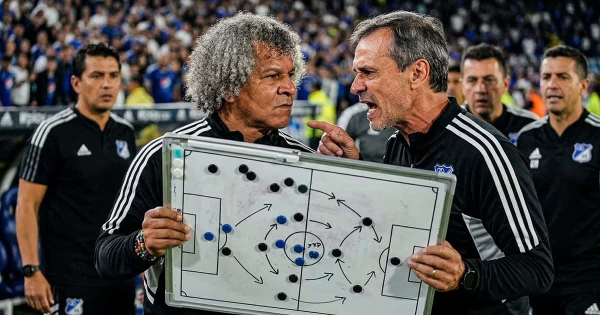 Alberto Gamero y Fabián Bustos