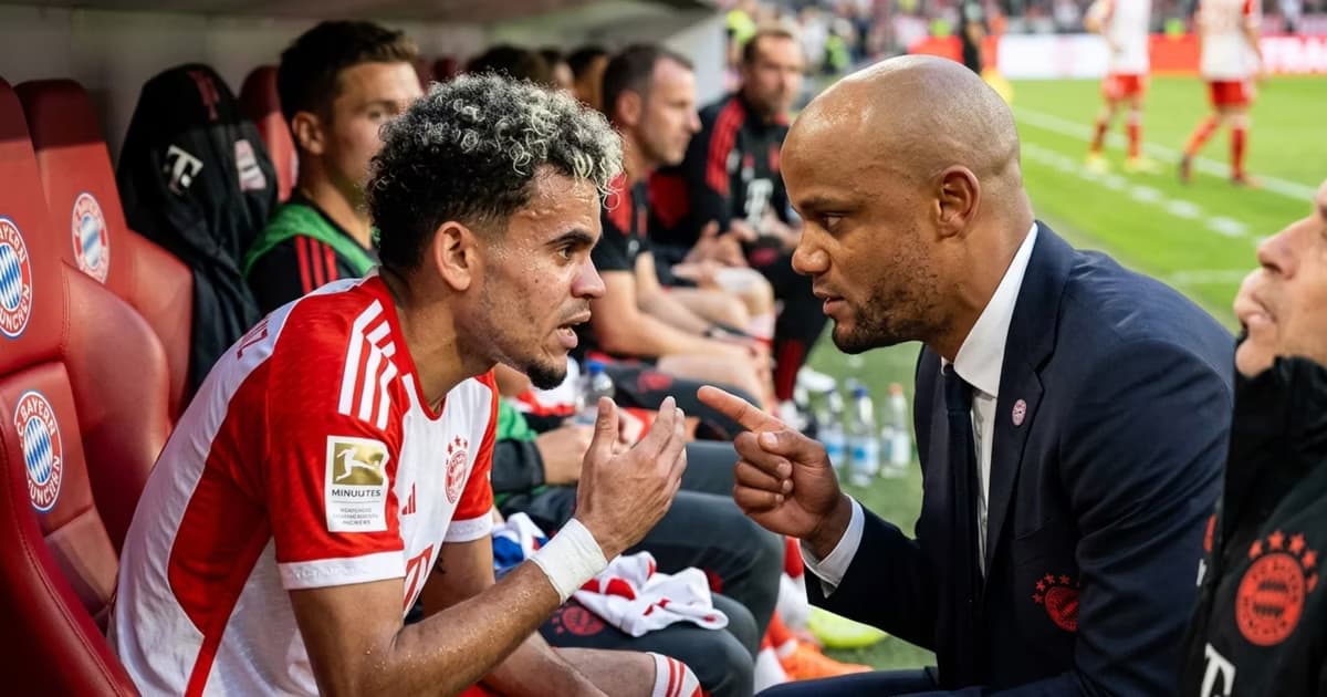 Luis Díaz y Vincent Kompany