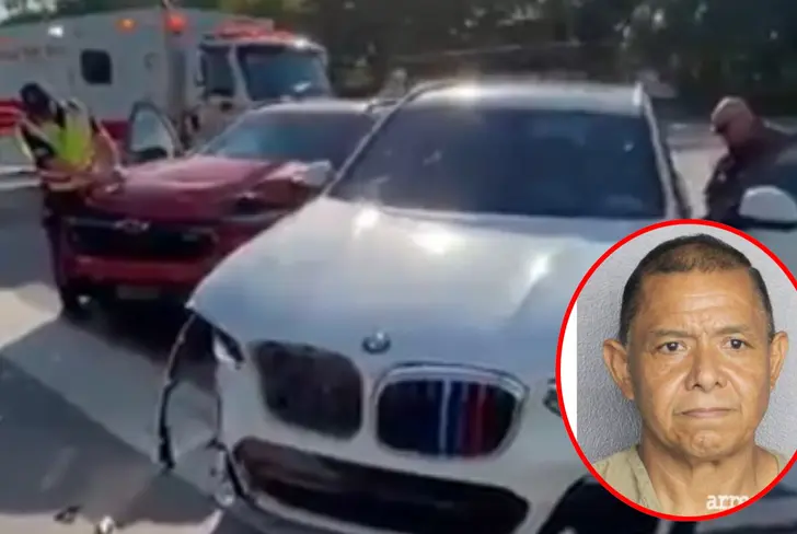 Iván René Valenciano chocó su camioneta BMW (Foto: El Tiempo)