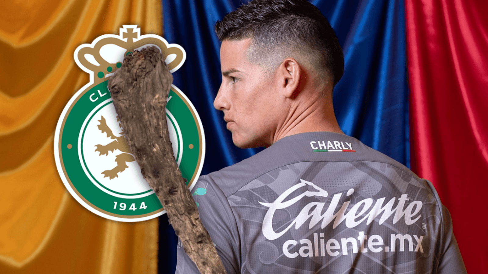 A James Rodríguez le caen con todo por su presente en México Foto: James Rodríguez, Pexels y Escudoteca