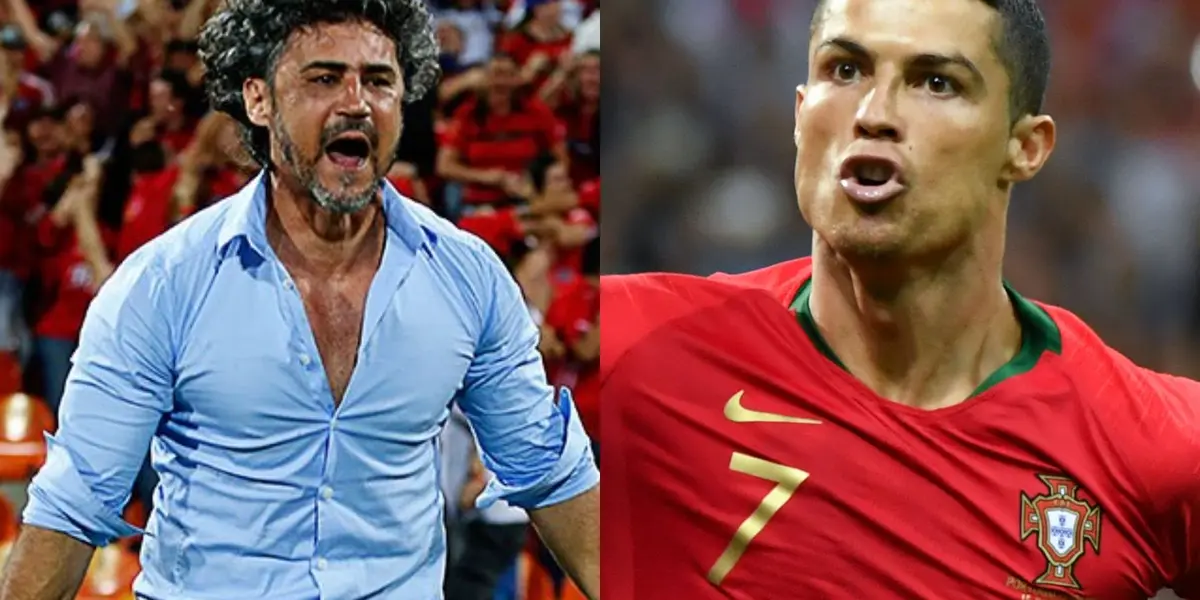 A Leonel Álvarez le tocó vivir un episodio como le sucedió a Cristiano Ronaldo hace poco tiempo.