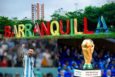 A Lionel Messi y a la Selección Argentina les hicieron un insólito homenaje en la ciudad de Barranquilla.