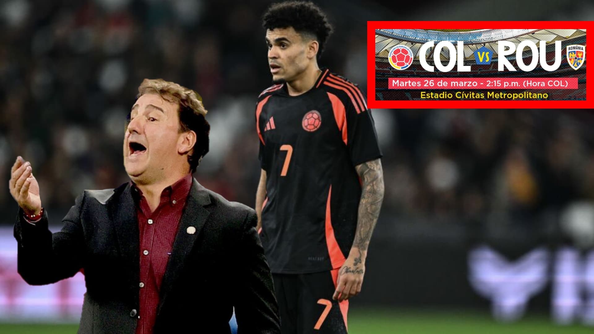 A pocas horas de Colombia vs Rumanía, lo que haría Néstor Lorenzo con Luis Díaz