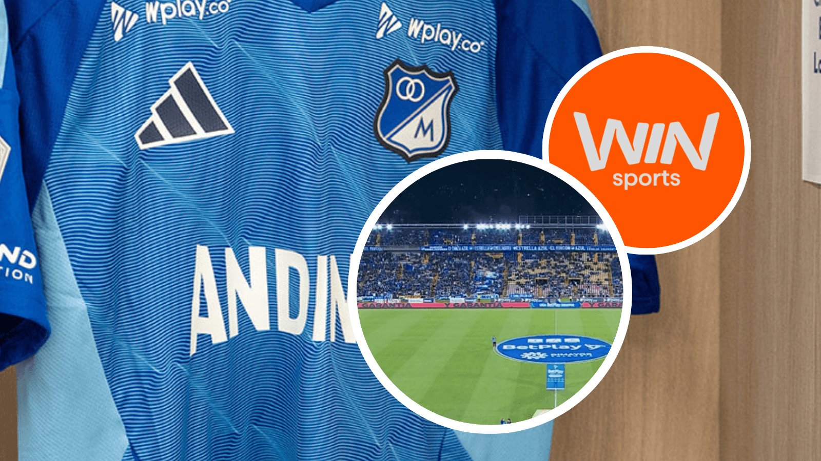 A todos tomó por sorpresa esta determinación del canal con Millonarios Foto: MFC, Captura de Win Sports y WIN