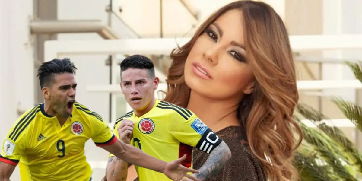 Actriz y los comentarios que hizo de James y Falcao.