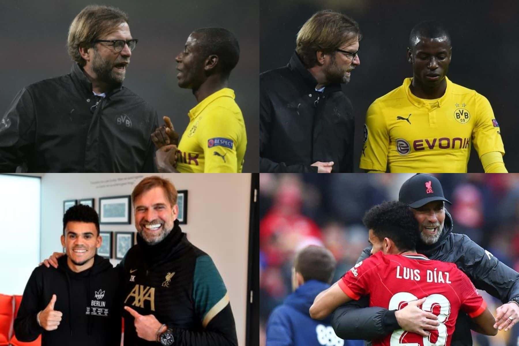 Adrián Ramos llegó a estar bajo el mando de Jürgen Klopp, no le fue muy bien al final, caso contrario a su paisano Luis Díaz.