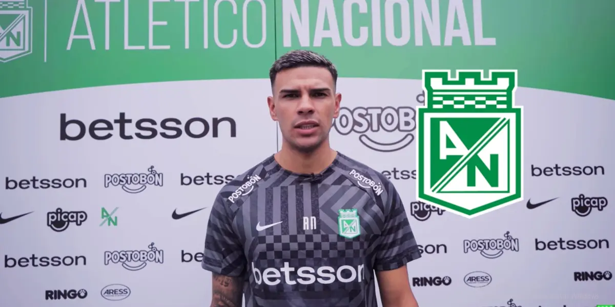 Agustín Álvarez Wallace en su llegada a Atlético Nacional