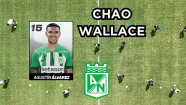 Agustín Álvarez Wallace jugador de Atlético Nacional. Foto tomada de Twitter Nacional. 