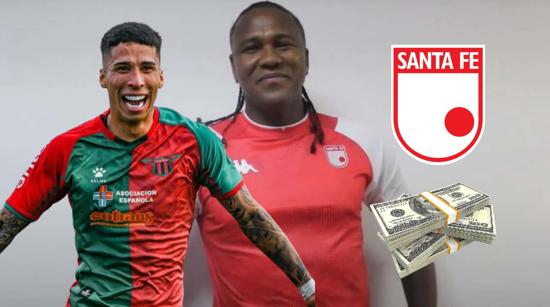 Agustín Rodríguez, al lado Hugo Rodallega.