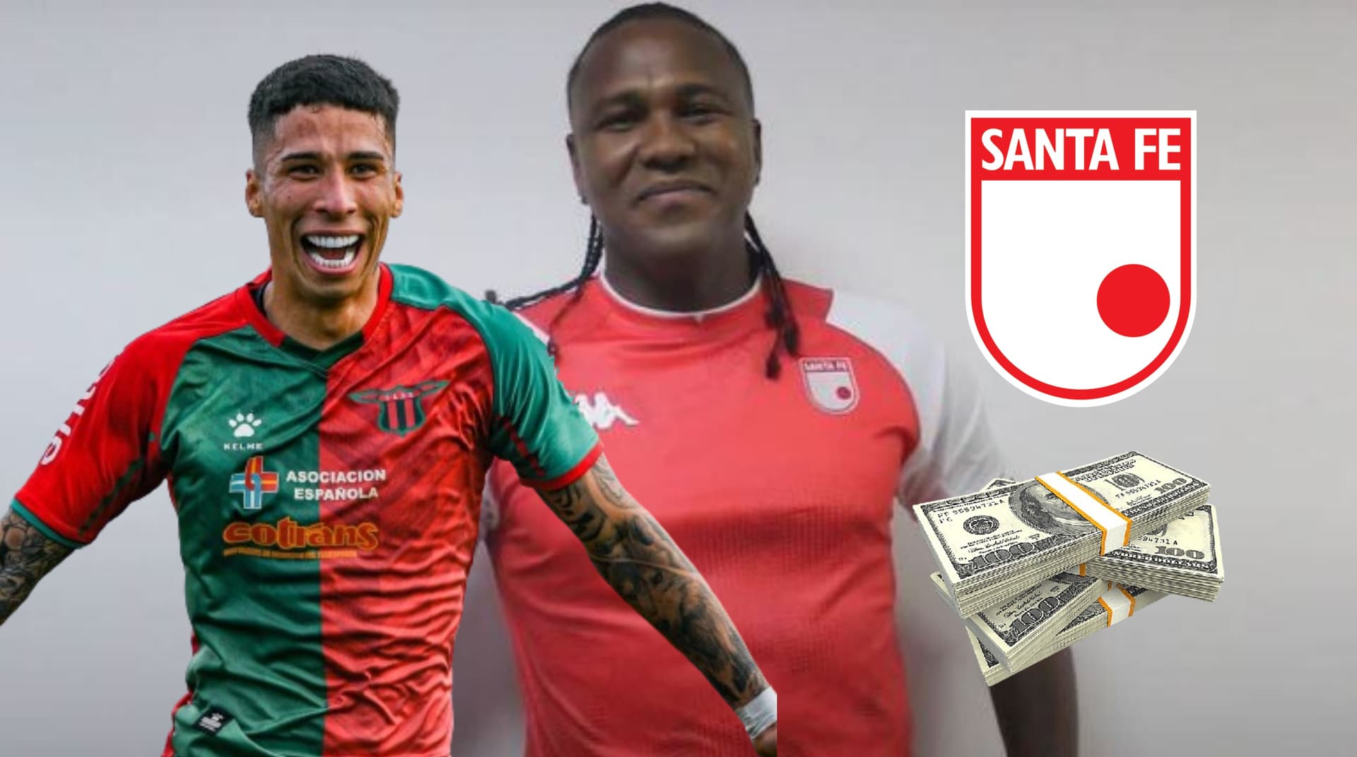 Agustín Rodríguez, al lado Hugo Rodallega.