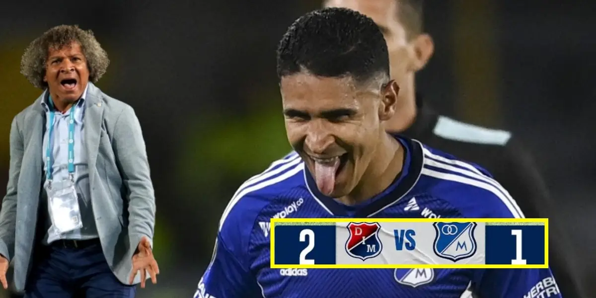 Al jugador parece que no le dolió la derrota de Millonarios ante Medellín