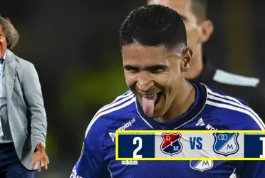 Al jugador parece que no le dolió la derrota de Millonarios ante Medellín